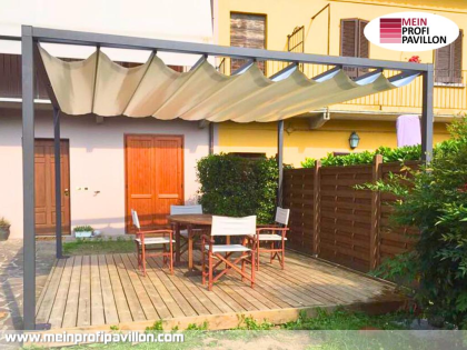 Pergola 5x3 Überdachung Pavillon Terrassenüberdachung Zelt Terrasse Sonnenschutz