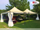 Pavillon 6x6 Überdachung Pagodenzelt Festzelt Pvc Terrassendach Pergola Terrasse